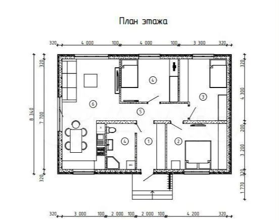дом г Новоульяновск мкр Солнечный 8-й Крымский пер., 16 фото 14