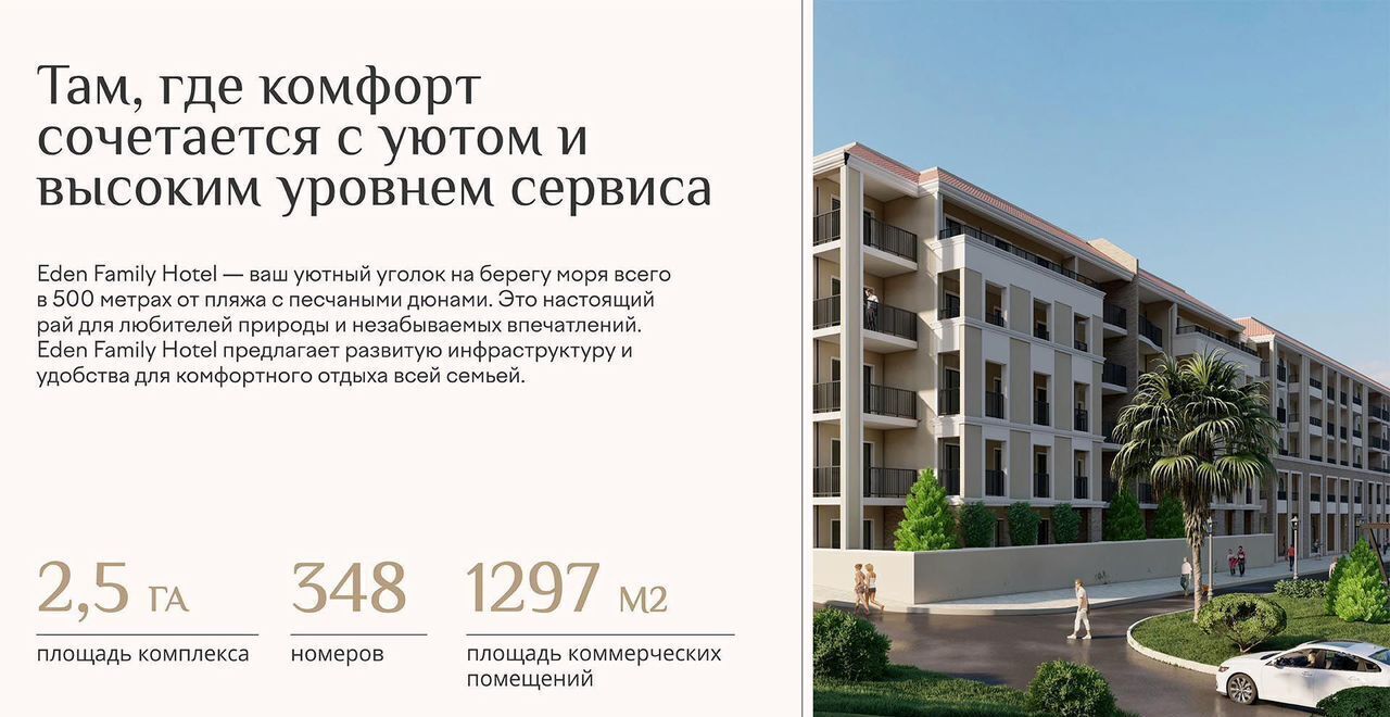 квартира р-н Анапский г Анапа ул Верхняя дорога ЖК Апарт-отель Eden Family Hotel корп. 2 фото 8