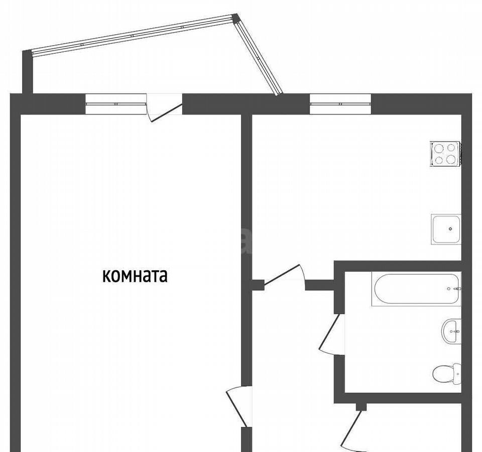 квартира г Омск р-н Кировский ул Конева 28 фото 15