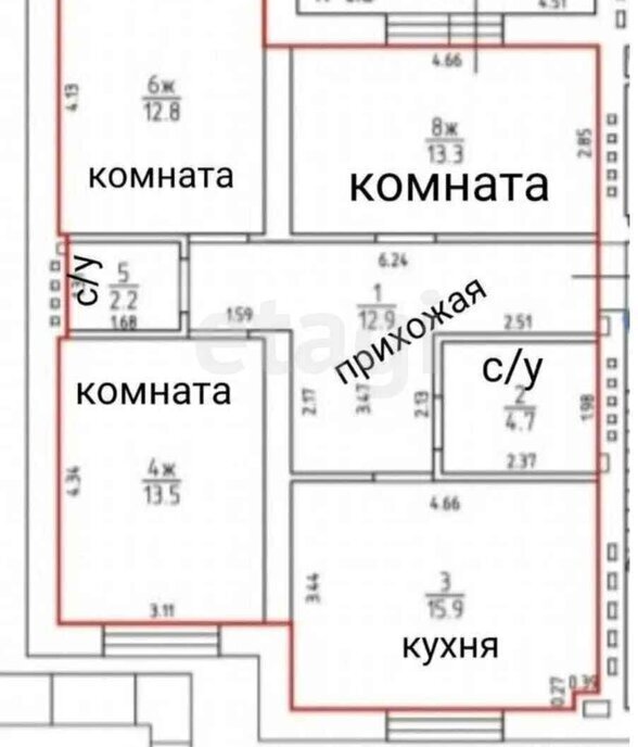 квартира г Калининград р-н Ленинградский ул А.Невского 273 фото 1