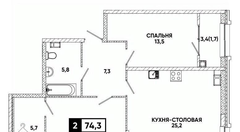 квартира г Кисловодск Клубный Печорин кв-л фото 1