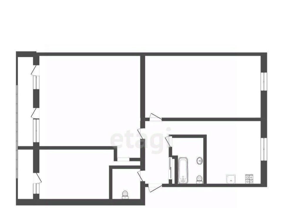 квартира г Омск р-н Центральный ул Октябрьская 159 фото 2