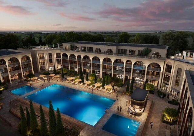 г Евпатория пгт Заозерное Одиссей residence в районе оз. Мойнаки, уч. 3 фото