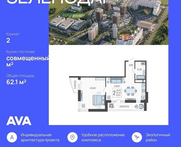 р-н Прикубанский ул Садовое кольцо 9 ЖК «Зеленодар» фото