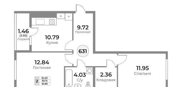 квартира г Калининград р-н Ленинградский ул Пригородная ЖК «Легенды Девау» жилой дом фото 2