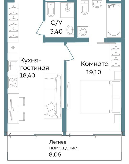 квартира г Саки TEMPO курортный кластер Темпо фото 1