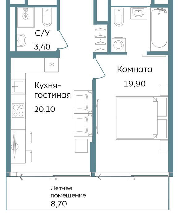 квартира г Саки TEMPO курортный кластер Темпо фото 1