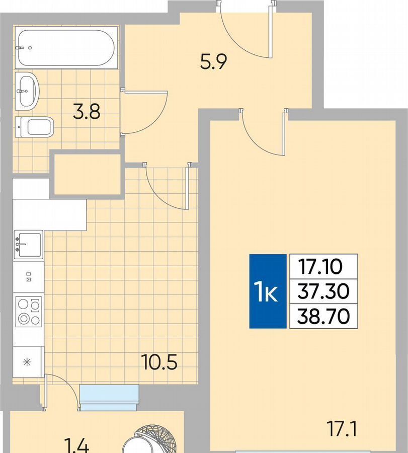 квартира г Реутов Северная промзона пр-кт Мира 22 Реутов фото 1