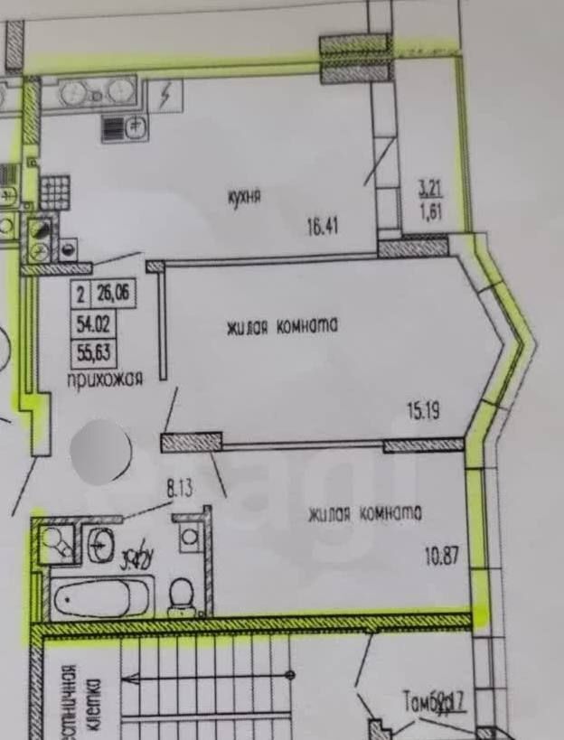 квартира г Калининград р-н Московский ул Батальная 104 дом на Батальной фото 34