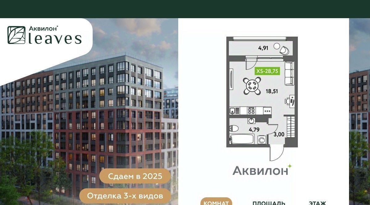 квартира г Санкт-Петербург метро Невский Проспект ул Среднерогатская 11к/2 округ Звёздное фото 1
