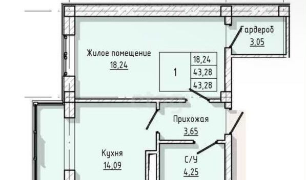 квартира г Нальчик Искож ул А.А.Кадырова 24 фото 1