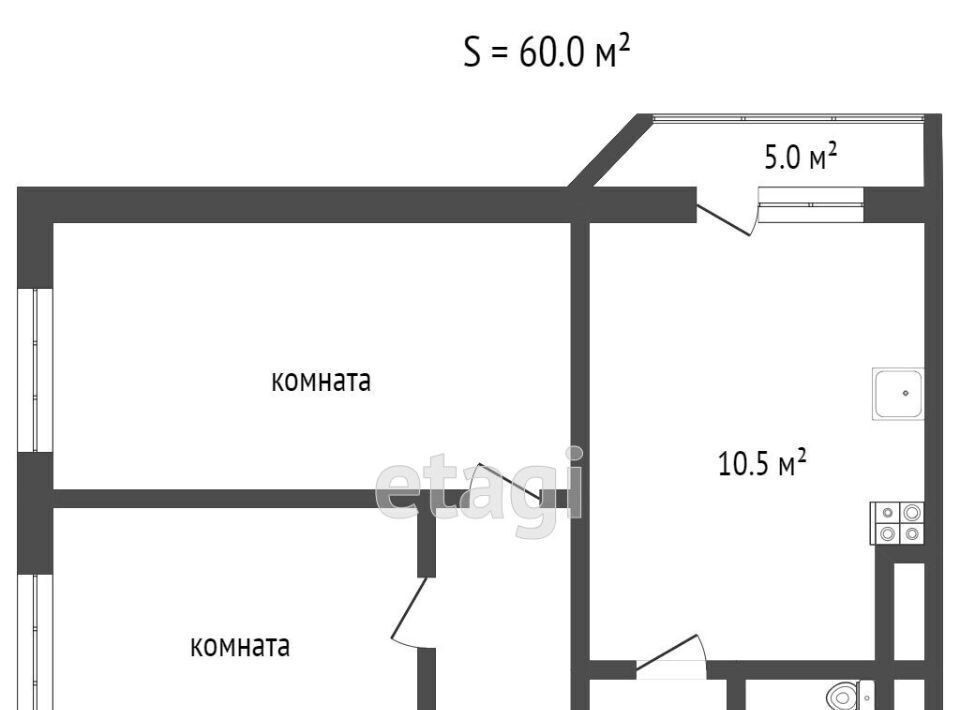 квартира г Сургут тракт Тюменский 4 38-й фото 2