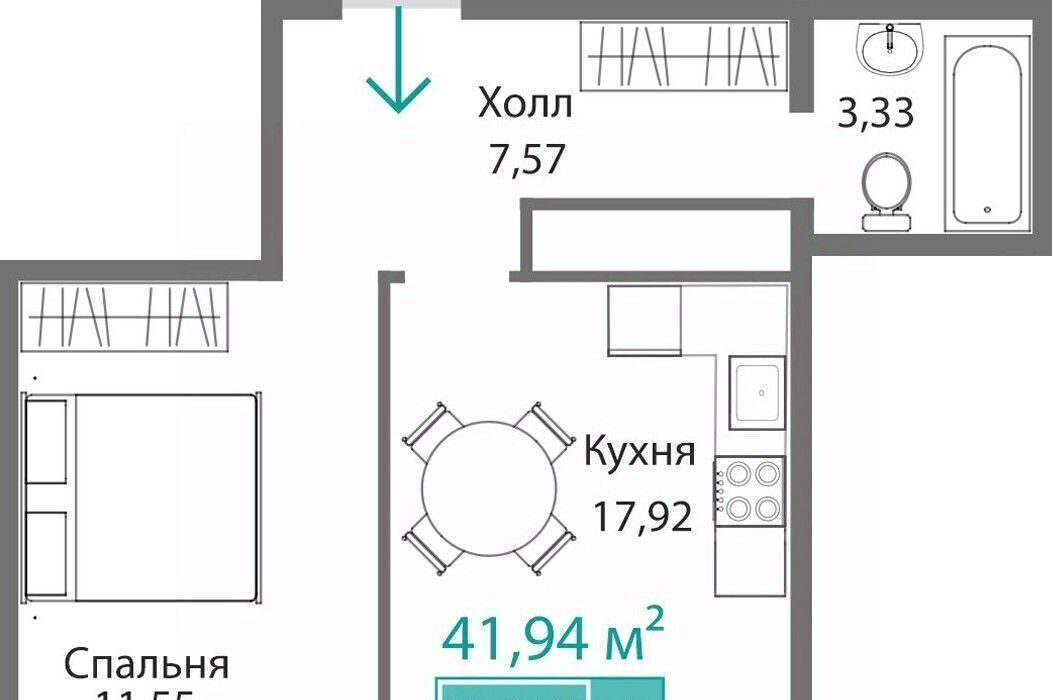 квартира г Симферополь р-н Киевский Крымская Роза фото 1