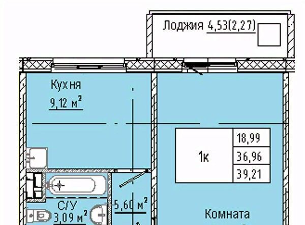 квартира г Омск р-н Кировский Солнечный фото 1