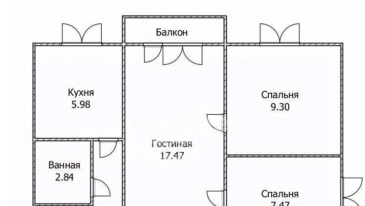 квартира г Ульяновск р-н Засвияжский ул Аблукова 13 фото 2