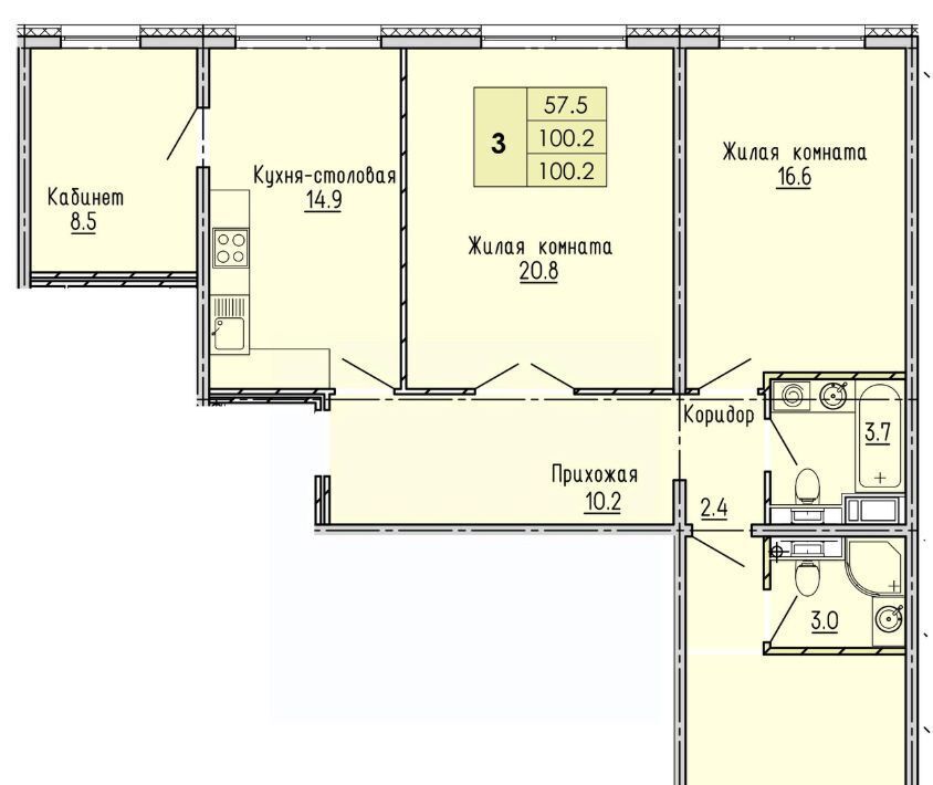 квартира г Пенза р-н Октябрьский ул Яшиной 2 фото 1