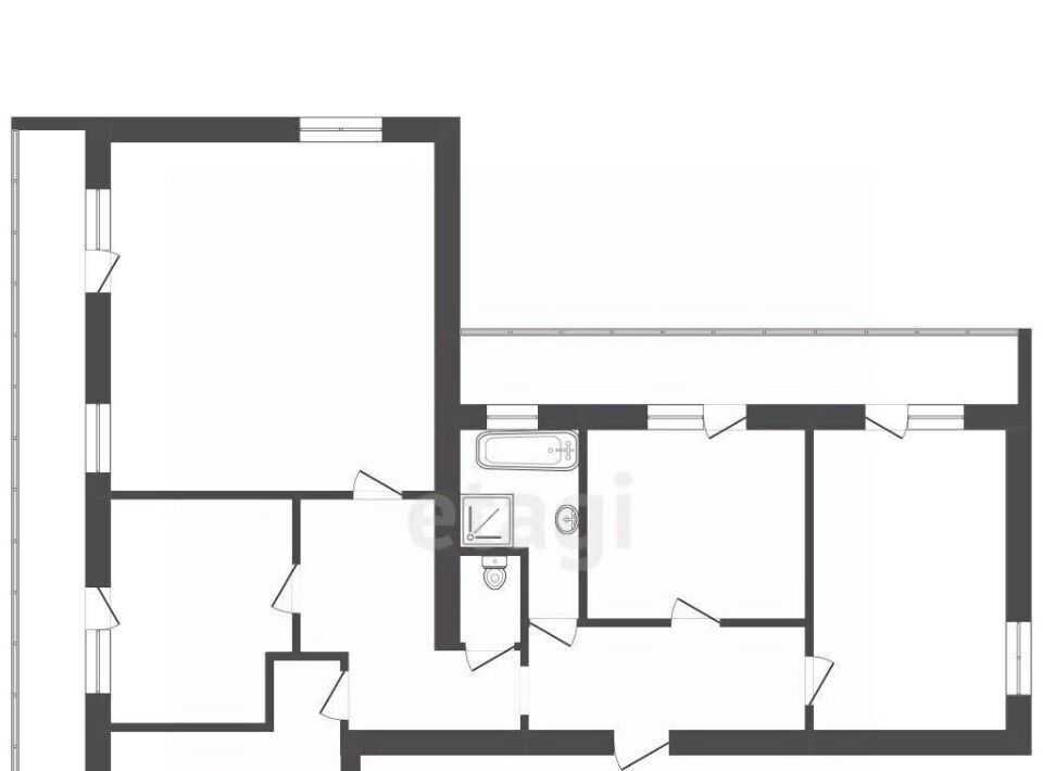 квартира г Кострома ул Овражная 7 фото 2