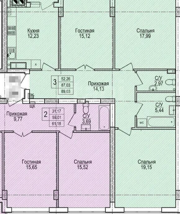 квартира г Калининград пр-д Крымский 2 фото 1