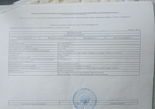 земля р-н Городецкий г Городец д. Мехово фото