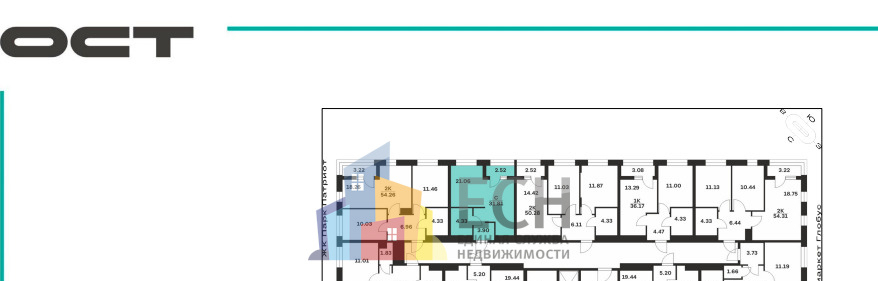 квартира г Тула ЖК Времена Года 32 м-н, улица Аркадия Шипунова фото 3
