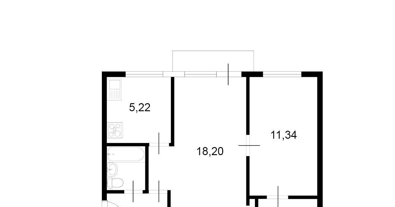 квартира г Москва метро Белокаменная ул Игральная 1к/3 фото 2
