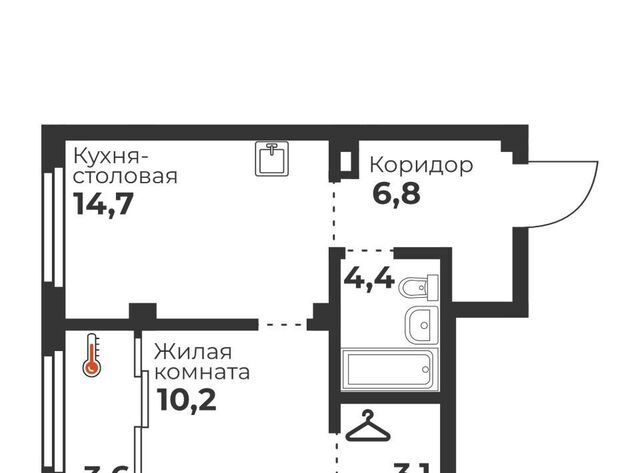 квартира п Бабушкина р-н Калининский ЖК «Голос Кашириных» фото