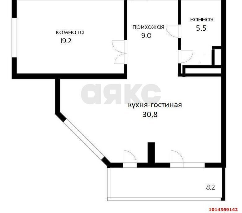 квартира г Краснодар р-н Центральный ул Береговая 2к/2 фото 15