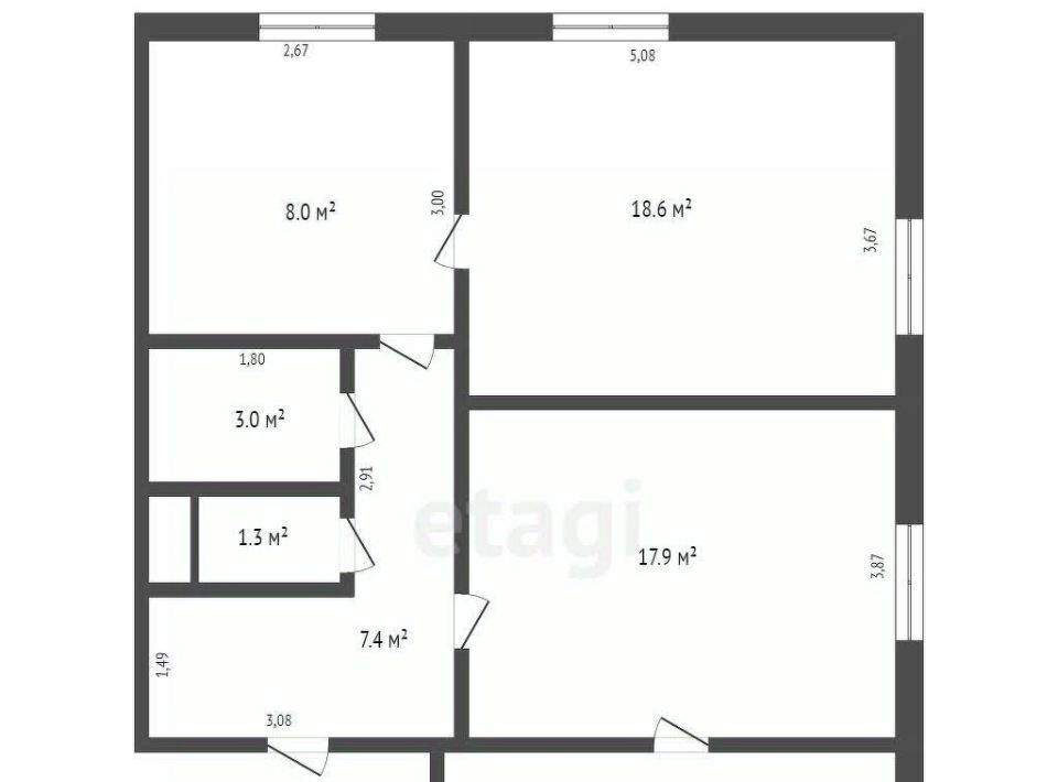 квартира г Кемерово р-н Кировский ул Гурьевская 14 фото 2