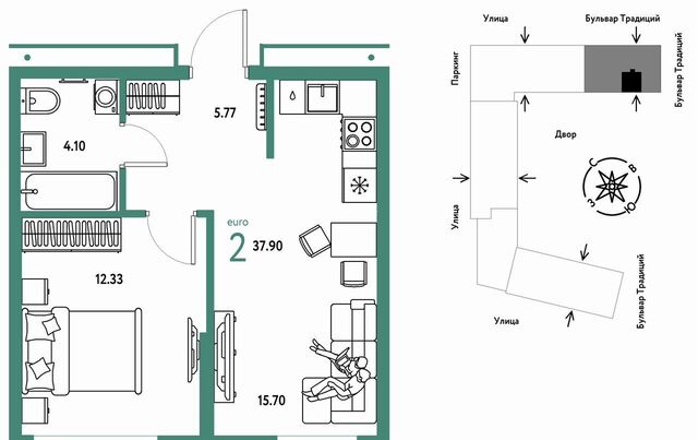 р-н Калининский ул Андрея Кореневского 1 фото