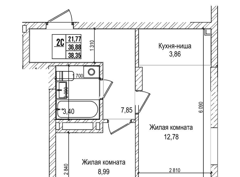 квартира г Новосибирск метро Площадь Гарина-Михайловского пер Комсомольский Проспект жилой комплекс фото 1