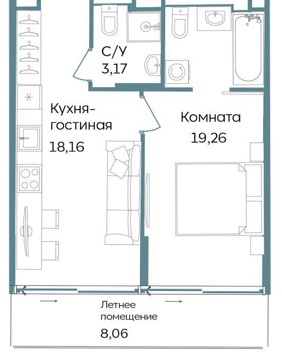 квартира г Саки курортный кластер Темпо фото 1