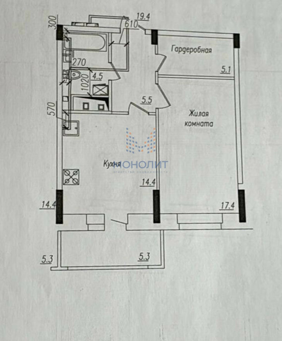 квартира г Чебоксары р-н Московский ул Водопроводная 10к/1 фото 3