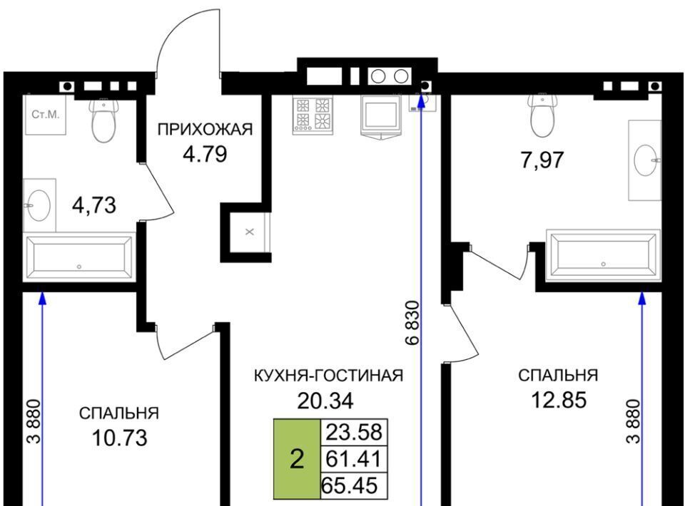 квартира р-н Гурьевский г Гурьевск ЖК «Включи» фото 1