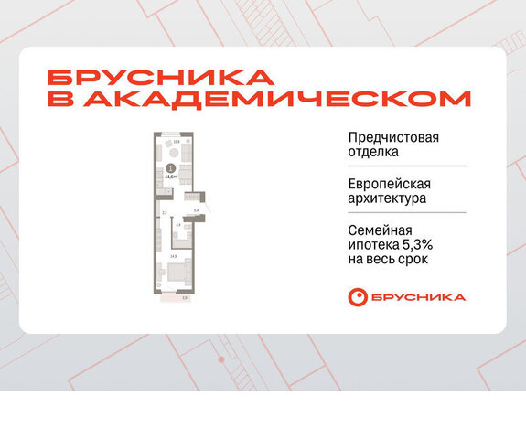 Чкаловская Академический ЖК Брусника в Академическом фото