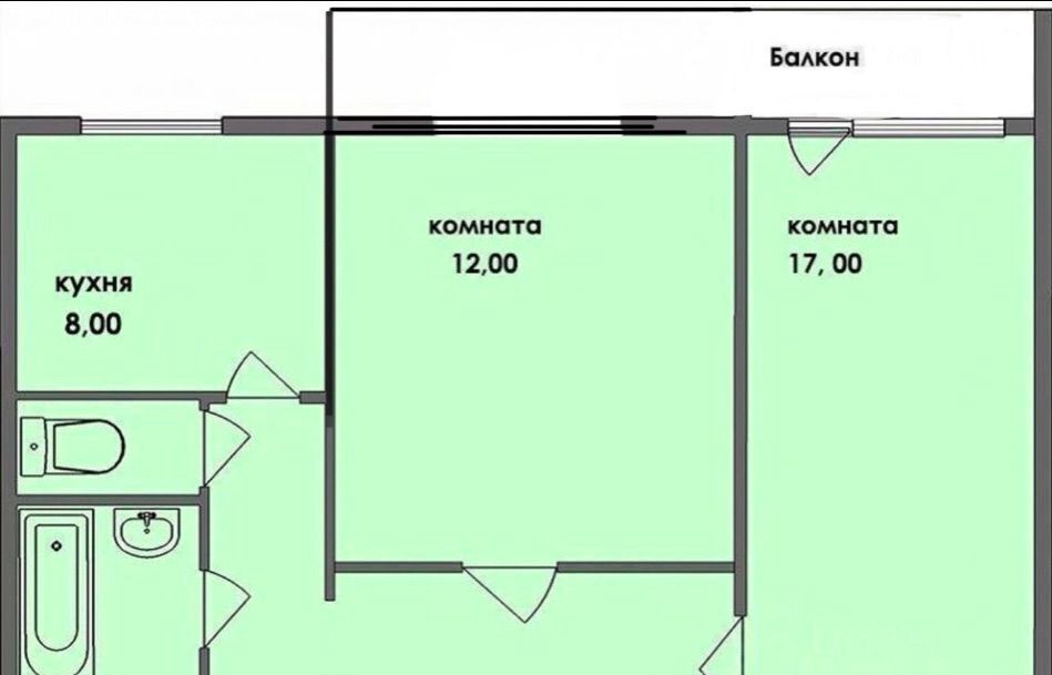 квартира г Челябинск р-н Ленинский ул Л.Чайкиной 19 фото 1
