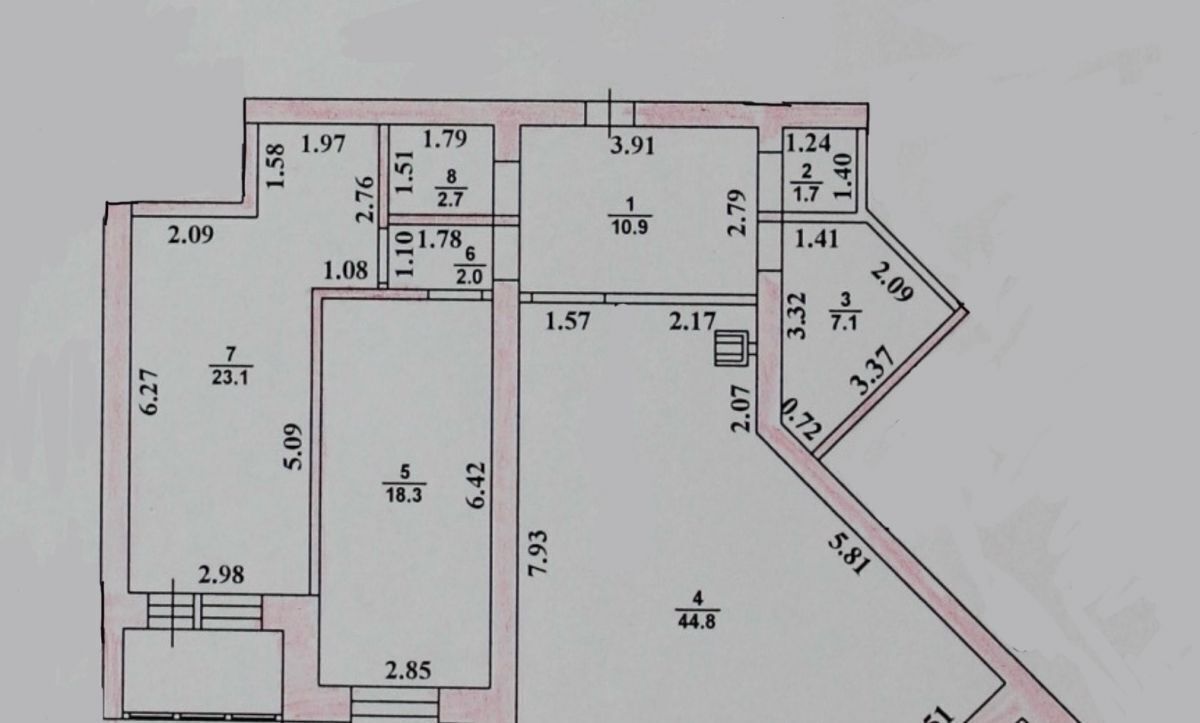 квартира г Воронеж р-н Центральный ул Ломоносова 53 фото 23