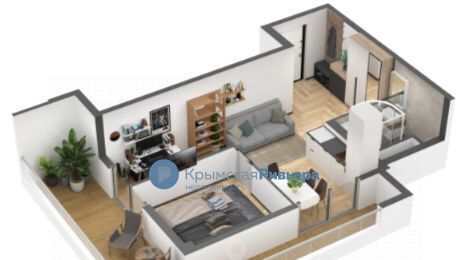 квартира г Ялта пгт Кацивели ул Академика В.В. Шулейкина 8 фото 2