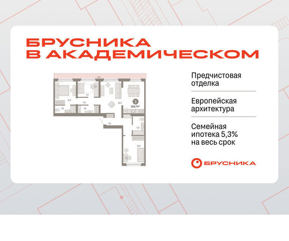 Академический Чкаловская ЖК Брусника в Академическом фото