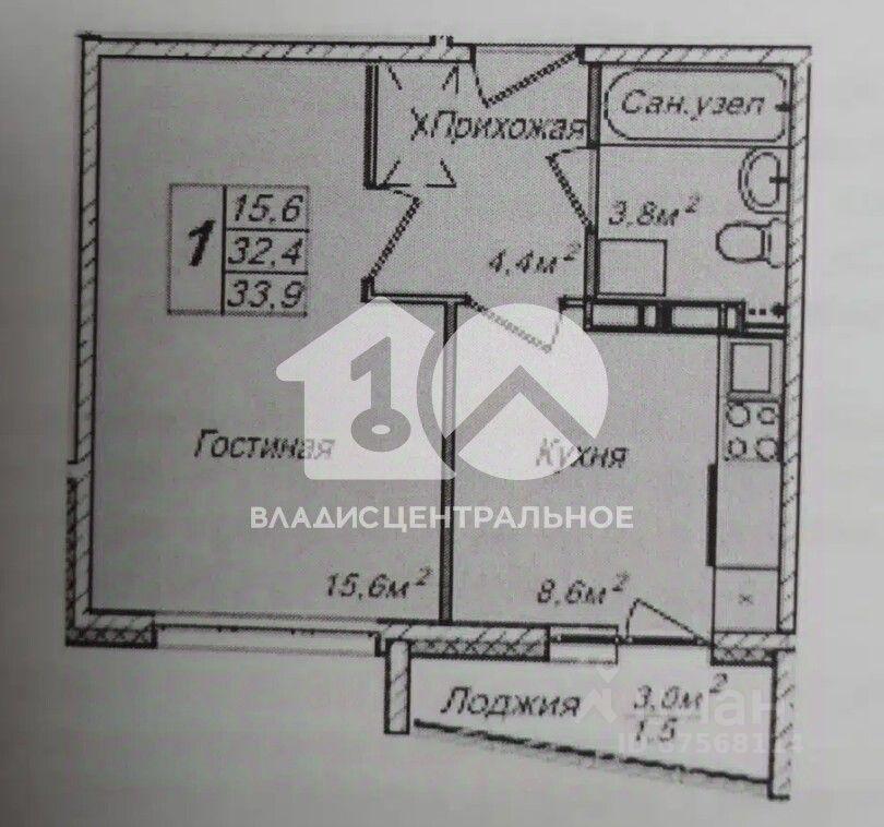 квартира г Новосибирск р-н Ленинский ул Ясный Берег 9 ЖК «Венеция» фото 2