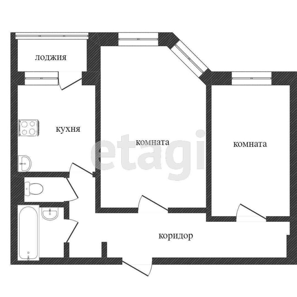 квартира г Надым ул Зверева 40 фото 19