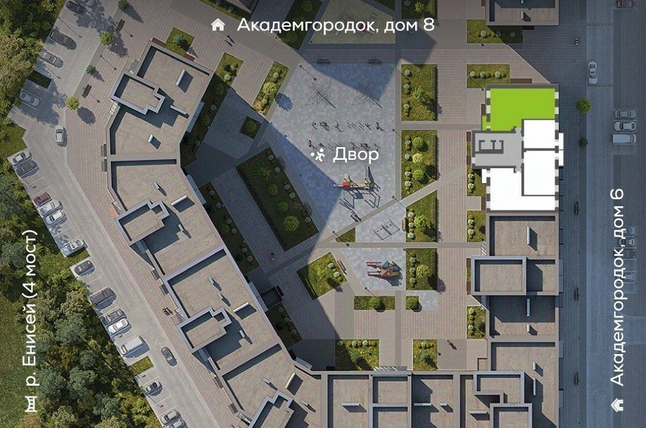 квартира г Красноярск р-н Октябрьский ул Академгородок 80 фото 2