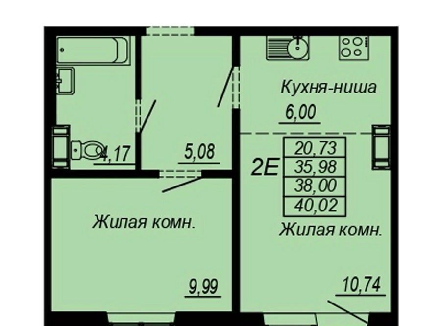 квартира г Хабаровск р-н Индустриальный Южный микрорайон ул Рокоссовского ЖК «Маршал» фото 1