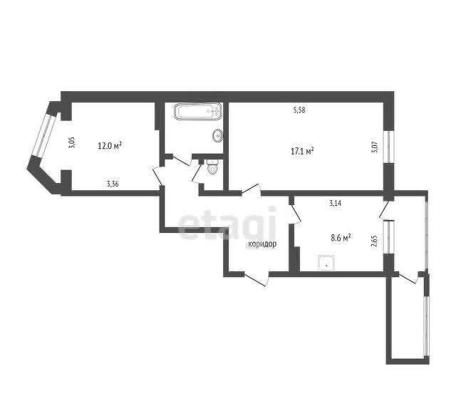 квартира г Петропавловск-Камчатский проезд Орбитальный 10 фото 24