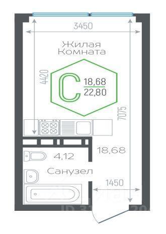 квартира г Краснодар р-н Центральный ул Обрывная 132/1 5 фото 12