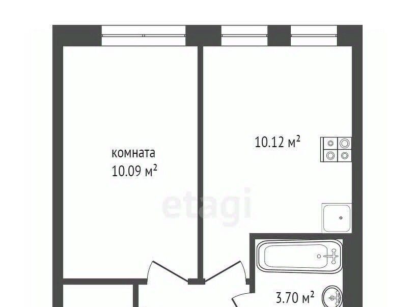 квартира г Тюмень р-н Ленинский ул Юрия Рогачева 9к/1 фото 2