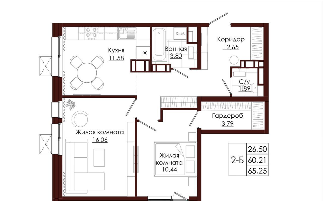 квартира г Хабаровск р-н Индустриальный ул Слободская фото 1
