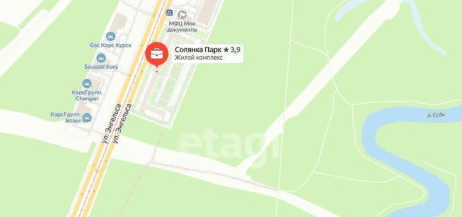 квартира г Курск р-н Сеймский ул Энгельса 158к/1 фото 12