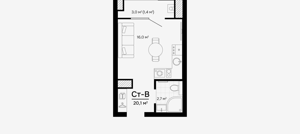 квартира г Астрахань ул Татищева 12 фото 20