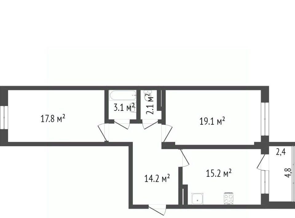 квартира г Сургут ул Университетская 15 20А фото 2