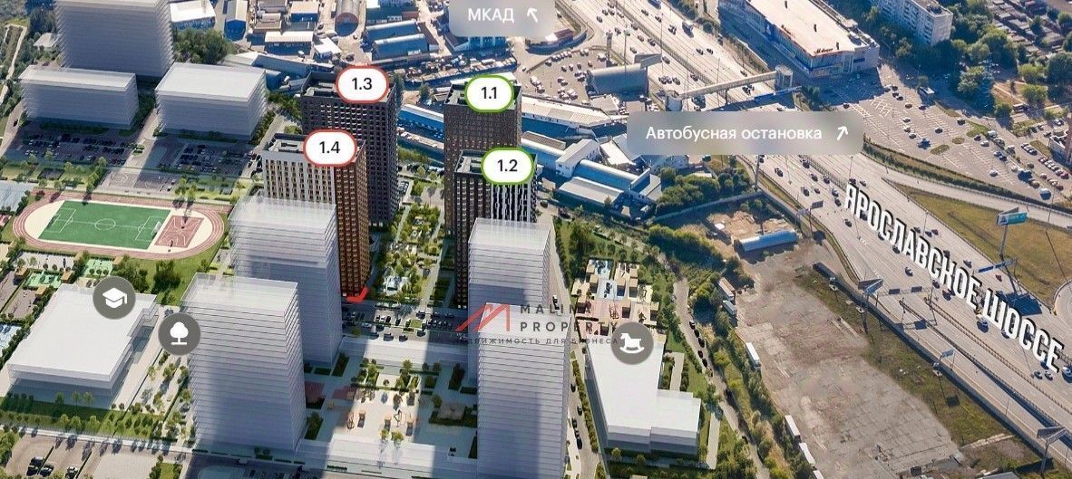 торговое помещение г Мытищи Ярославский квартал жилой комплекс, к 1. 4, Медведково фото 4